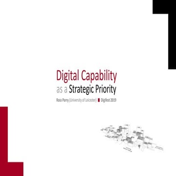 Digital capability as a strategic priority