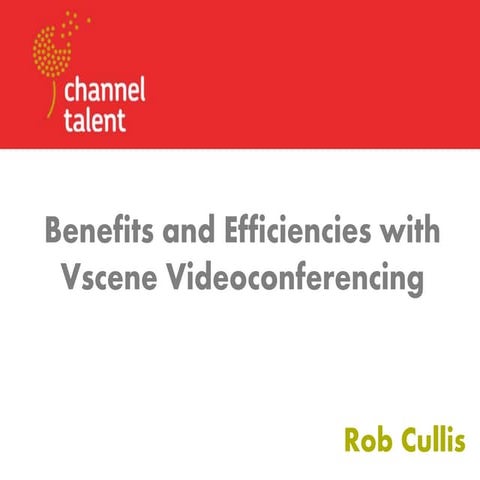 Benefits and efficiencies with Vscene - Jisc Digifest 2016