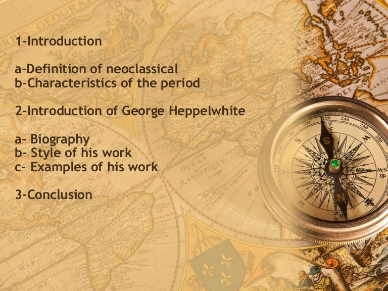 Georges Hepplewhite Neoclassicism