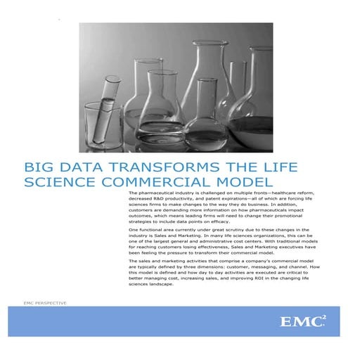 EMC Perspective: Big Data Transforms the Life Science Commercial Model