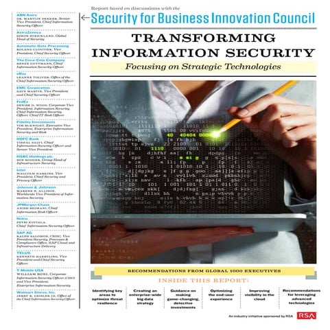 SBIC Enterprise Information Security Strategic Technologies