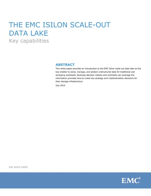 Esg Wp Isilon Scale Out Nas Comes Of Age Sep 08 | PDF