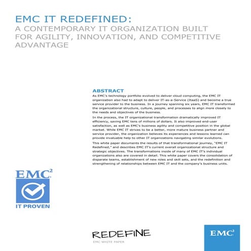 EMC IT Redefined
