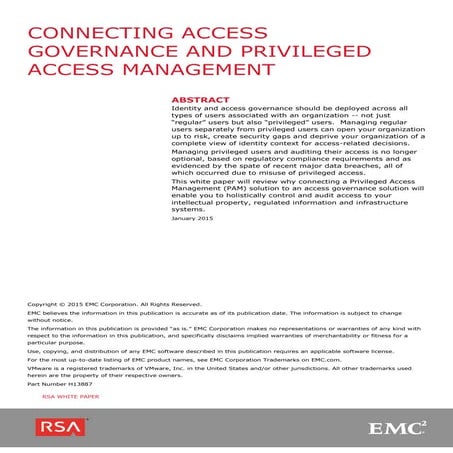 Connecting Access Governance and Privileged Access Management