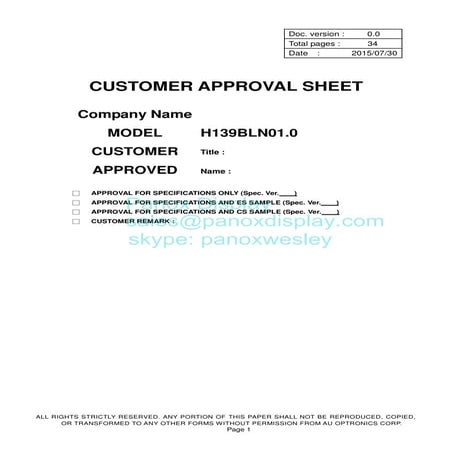 1.39 inch Round Amoled(400x400) Datasheet