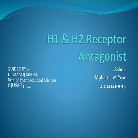 H1 & H2 receptor antagonist