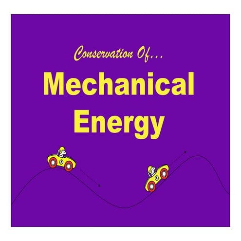 Conservation of Mechanical Energy
