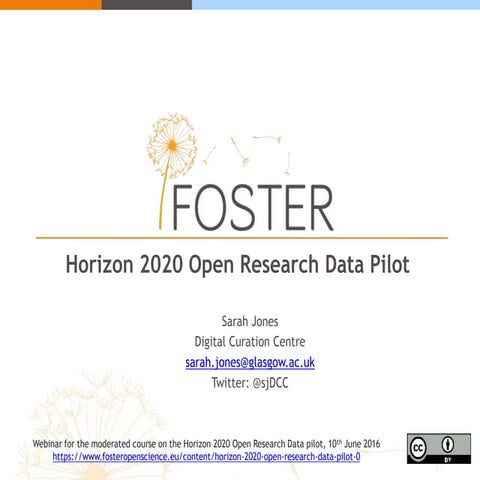 H2020 Open Research Data pilot