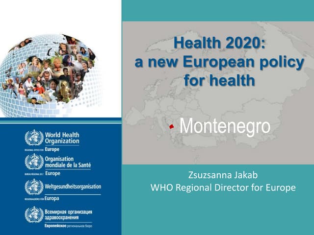 Health 2020:  a new European policy...