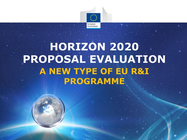 Horizon 2020 Proposal evaluation
