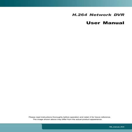 H264 Manual | PDF