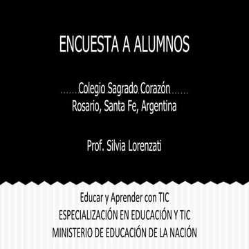 Resultados de encuesta a alumnos