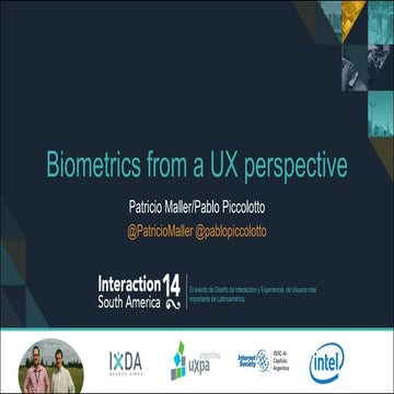 Patricio Maller: Autenticación biométrica desde la perspectiva de los usuarios. 