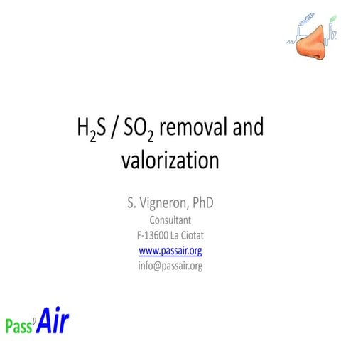 H2 S and SO2 removal and possible valorization