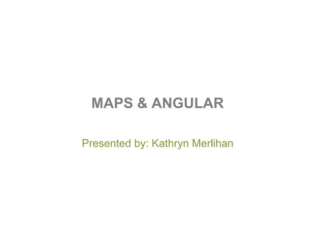 Angular presentation