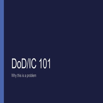 H4d DOD 101 workshop 040516