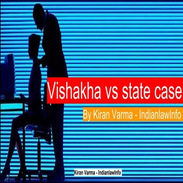 Vishakha vs state case