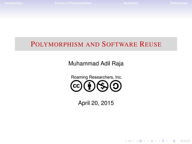 Polymorphism and Software Reuse