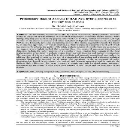 Preliminary Hazard Analysis | PPTX
