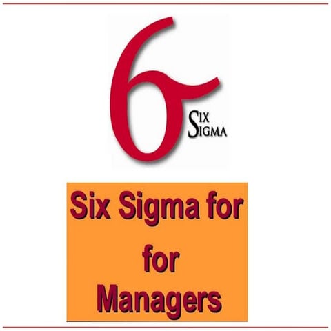 Six sigma for managers