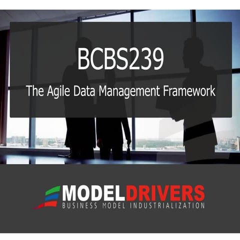 ModelDrivers the BCBS239 agile data management framework