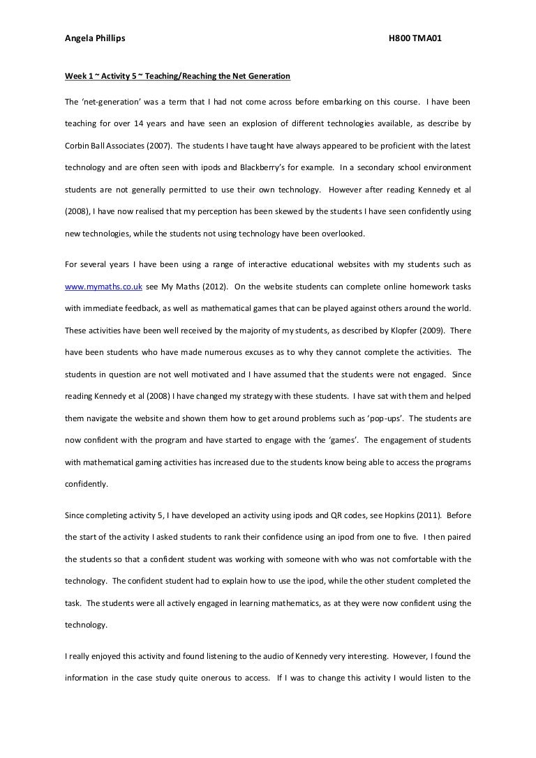 Open university essays
