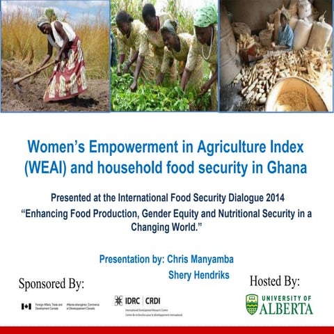 Gender and Livelihoods: Women Empowerment and Food Security in Ghana