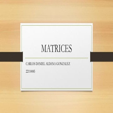 Matrices | PPTX