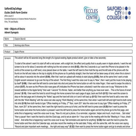 Ha4 synopisis i phone ad