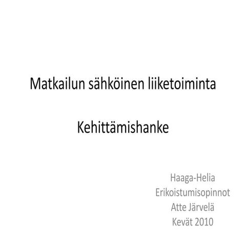 Haaga Helia Kehittamistyo Atte Jarvela