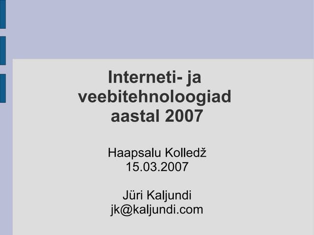 Haapsalu Kolledži valikseminar