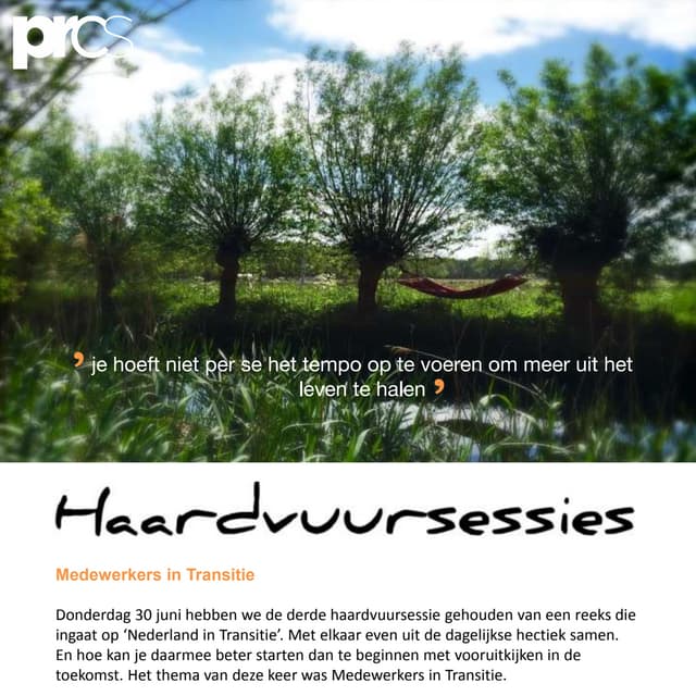 Haardvuursessie 3 medewerkers in transitie impressie