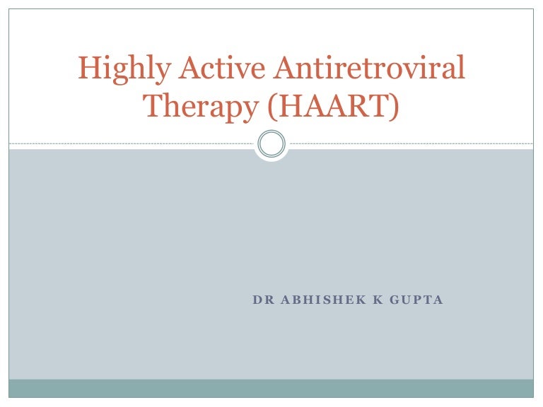 Highly active antiretroviral therapy