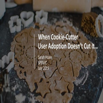 When cookie-cutter SharePoint user adoption doesn't cut it