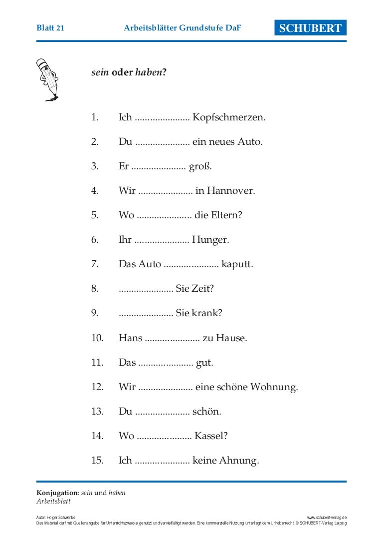 Haben And Sein