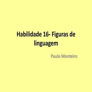 Habilidade 16 figuras de linguagem
