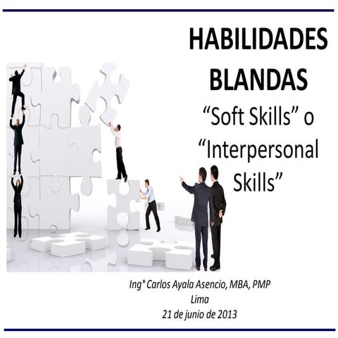 Habilidades blandas  - carlos ayala SEDIPRO SAN MARCOS