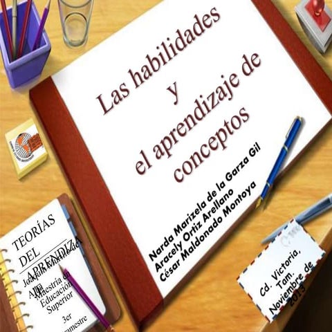 Habilidades y aprendizaje de conceptos