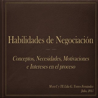 Habilidades de negociación