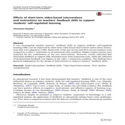 Habilidades de retroalimentacion de los maestros