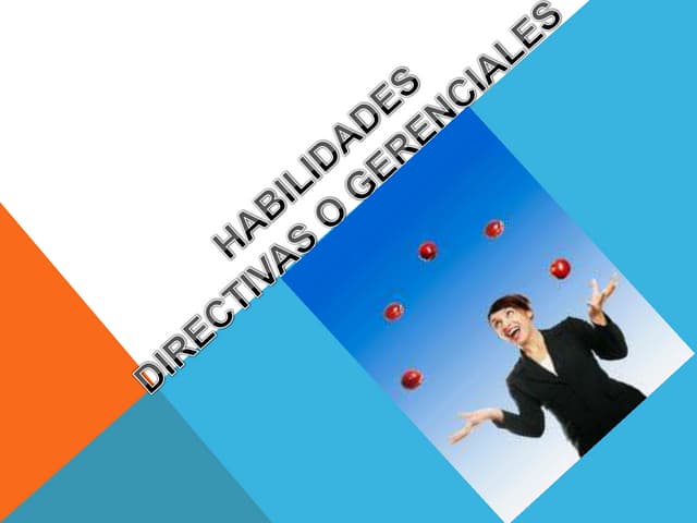 Habilidades directivas o gerenciales