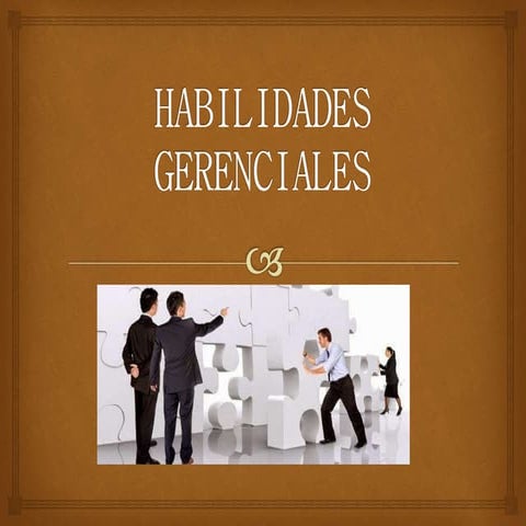 Habilidades gerenciales