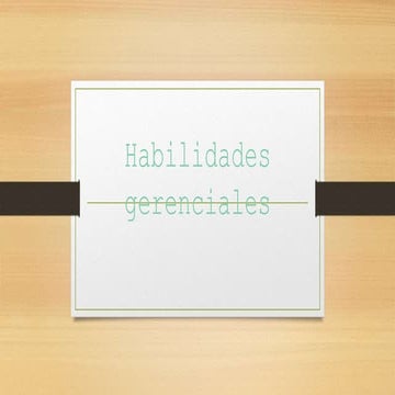 Habilidades gerenciales laura aguilar