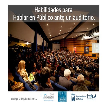 Habilidades hablar en público ante auditorio