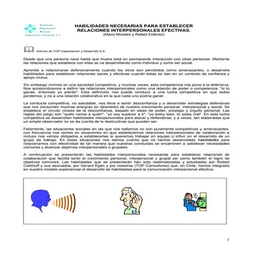Habilidades interpersonales