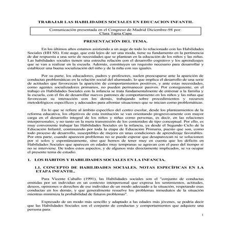 Habilidades sociales