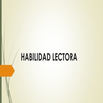 Habilidad lectora (3)