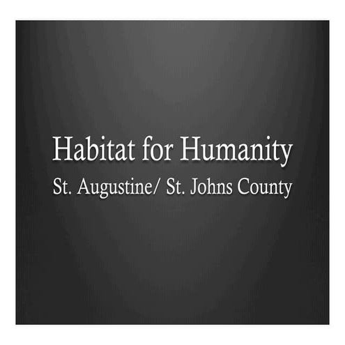 Habitat For Humanity | PDF