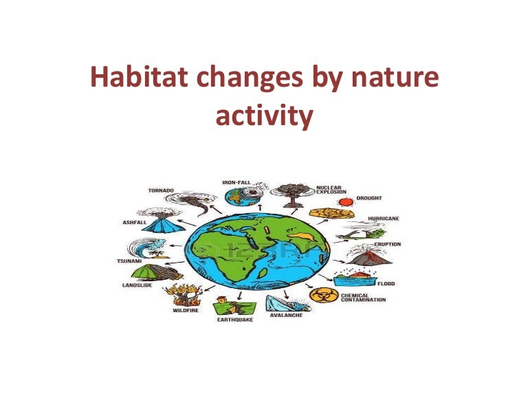 Habitat changes by nature activity
