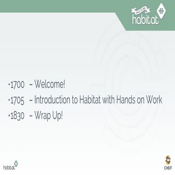 Habitat hack slides - Infracoders Meetup Graz